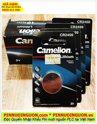 COMBO 1HỘP 10vỉ Pin Camelion CR2450 lithium 3v chính hãng _Giá chỉ 229.000/HỘP 10vỉ